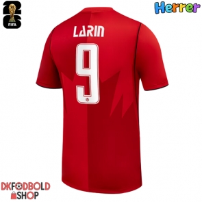 Canada Cyle Larin #9 Hjemmebanetrøje VM 2026 Kort ærmer